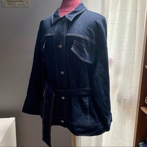 NWT Banana Republic Denim Belted Jacket - XL